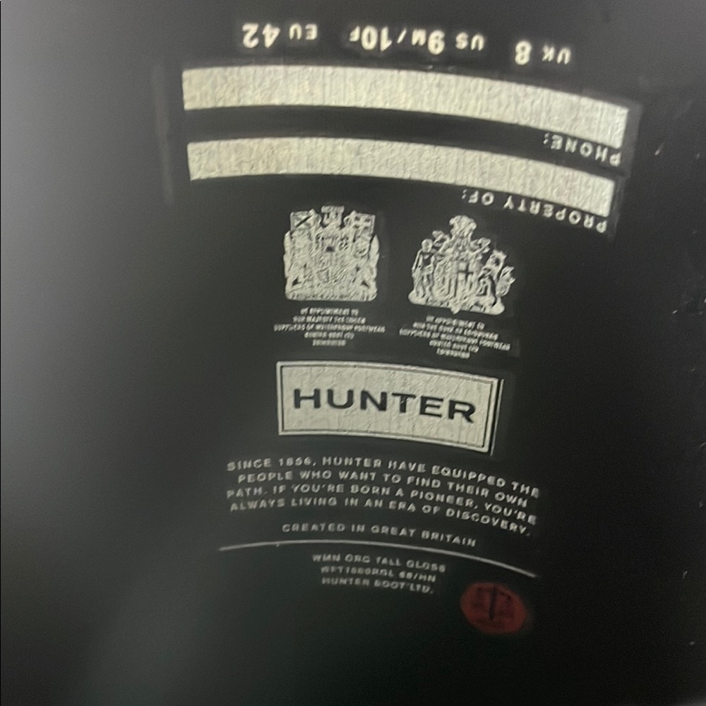 Hunter Tall Black Rain Boots - Picture 6 of 15